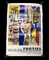 'Art Of The Forties' Exhibition Poster, The Museum Of Modern Art, New York, Feb 24-April 30, 1991 - #S2-5