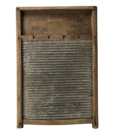 Vintage National Washboard Co. No. 609 Aluminum & Wood Washboard - #A3