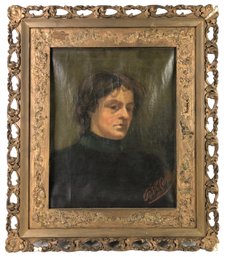 1917 Framed Portrait Oil On Canvas Painting, Signed G.B. McCarthy - #SW-2