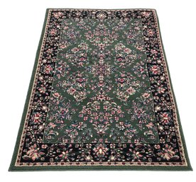 Juniper Green Floral Damascus 4X5 Area Rug By Shaw Industries - #BR