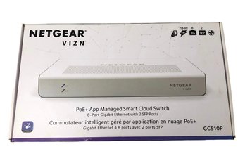 Netgear Managed Smart Cloud 8-Port Gigabit Ethernet Switch, NEW OPEN BOX - #S6-2