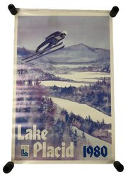 1980 XIII Olympic Winter Games Lake Placid Poster, John Gallucci Copyright 1979 - #S13-2
