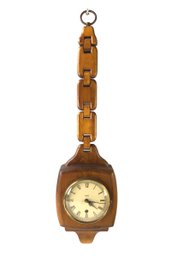 Vintage Wood Chain Wall Clock By Trend Clock - Made In Zeeland, Michigan - #RBW-W