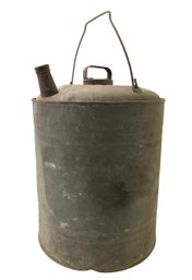 Vintage Galvanized Metal Gas Can - #S14-1