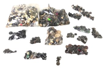 Large Collection Of Assorted Buttons - #S11-4