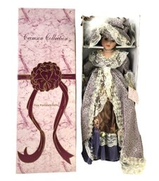 Crimson Collection Victorian Porcelain Doll With Original Box - #S19-4