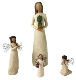Collection Of Willow Tree Angels / Hearth & Home Figurine - #S6-2