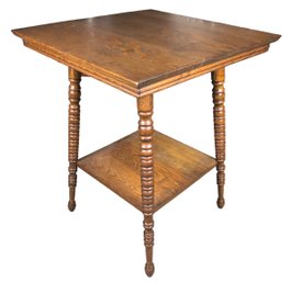 Antique 1896 Parlor Table By Conrey & Birely Table Co. - #FF