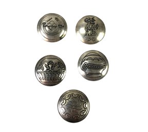 Collection Of Sterling Silver Navajo Buttons - #JC-B