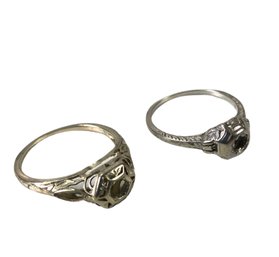 Vintage 18K White Gold Mountings - #JC-B