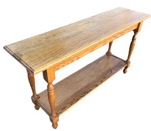 Solid Oak Sofa Table - #BR