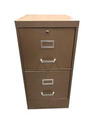 2-Drawer Metal File Cabinet - #BR