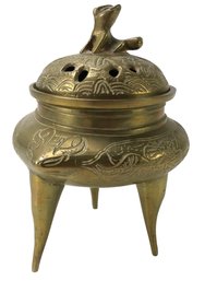 Vintage Chinese Brass Censer Burner - #FS-4