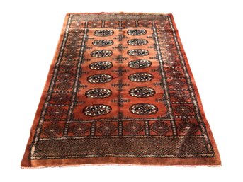 Persian Bokhara Wool 4X6 Area Rug - #S12-2