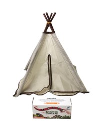 SmartyKat Kitty Camp Crinkle Cat Tent Hideaway & Fengtai Snake Cat Toy - #S9-4