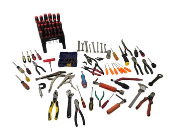 Collection Of Tools: Evercraft Screw Driver Set, Irwin Bolt Extractor Set & Assorted Tools - #S22-5