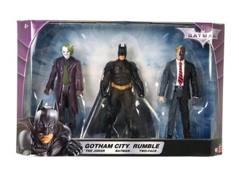 Batman Gotham City Rumble The Joker, Batman, Two-Face Action Figures, FACTORY SEALED - #S3-3