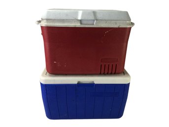 Rubbermaid & Coleman Ice Chest Cooler - #S14-4