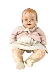 Vintage Blue Eyed Composition / Cloth Baby Doll - #S14-3