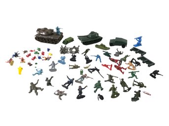 Collection Of Toy Soldiers & Tanks - #S12-5