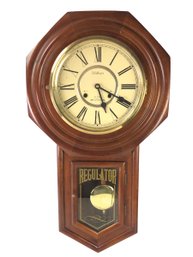 Waltham Regulator 31-Day Chime Wall Clock, WORKS - #S14-3
