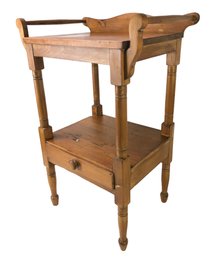 Antique Solid Wood Wash Stand - #BR