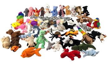 Collection Of Vintage 1990s Beanie Baby Plush Toys - #S1-1