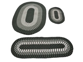 Collection Of Braided Area Rugs (3-Piece Set) - #S10-4