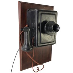 Antique 1913 Western Electric Wall Telephone, Made In USA - #S7-4