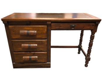 Vintage Link-Taylor Rawhide Wood Desk - #FF