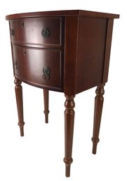 The Bombay Company Cherry Wood 2-Drawer End Table - #S19-F