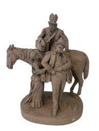 John Rogers New York 1879 Group 'The Peddler At The Fair' Plaster Sculpture - #FW