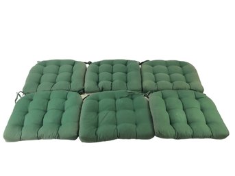 Green Chair Cushions (Set Of 6) - #S12-6