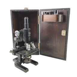 Vintage American Optical Spencer Microscope With Original Case - #S18-2