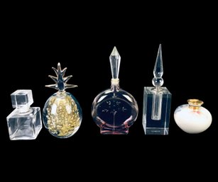 Collection Of Vintage Perfume Bottles: Lenox, Bombay, Murano Glass & More - #FS-6