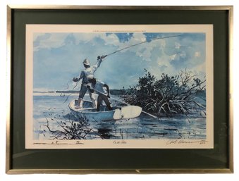 Signed Chet Reneson 'On The Flats' Limited Edition Lithograph, No. 140/200 - #S12-F