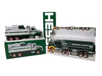2014 Hess 50th Anniversary Tanker Truck & 2017 Hess Dump Truck And Loader - #S4-3