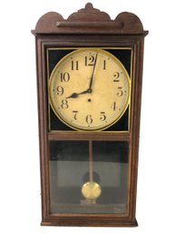 Eight-Day Spring Wound Pelican Pendulum Clock With Key By Waterbury Clock Co. - #S10-4