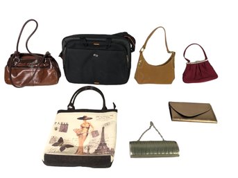 Collection Of Handbags & Clutches: Giani Bernini, Solo, Kenneth Cole & More - #S12-5