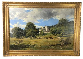 1875 Signed John Blake McDonald Countryside Landscape Oil On Canvas Painting - #SW-6
