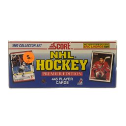 1990 Score NHL Hockey Premier Edition Collector Set, 445 Player Cards (FACTORY SEALED) - #S16-2