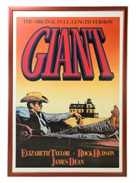 Framed Movie Print: GIANT Featuring Elizabeth Taylor, Rock Hudson, James Dean - #S12-F