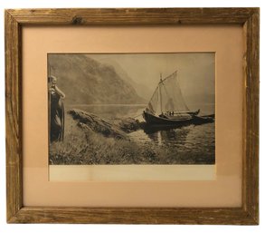 'Behind The Sail.' Photogravure By Hans Dahl - #A8