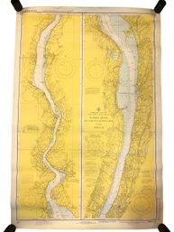 1973 Hudson River New York To Wappinger Creek Nautical Map - #S12-2