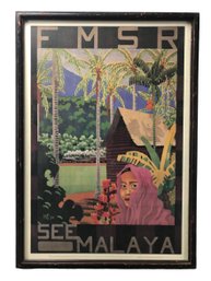 Federated Malay States Railways 'See Malaya' Poster - #C1