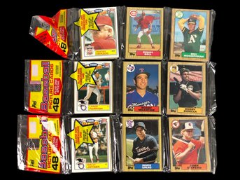 1987 Topps MLB Baseball Rack Packs (NEW, FACTORY SEALED) - #S9-3-10