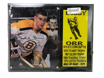 Autographed Bobby Orr Plaque With Certificate Of Authenticity - #C1