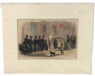 Harper's Weekly Original Hand Colored Civil War Engraving, 'A Slave-Pen At New Orleans' - #S28-3