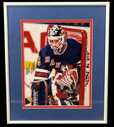 Autographed Mike Richter New York Rangers Photograph - #C3