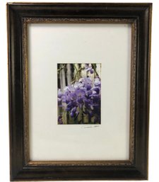 Framed Wisteria Still Life Photograph, Signed - #A2